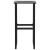 Scaune bar 4 buc. negru 38x38x80 cm oțel vopsit electrostatic GartenMobel Dekor