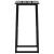Scaune bar 4 buc. negru 38x38x80 cm oțel vopsit electrostatic GartenMobel Dekor