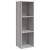 Bibliotecă/dulap TV, gri sonoma, 36x30x114 cm, lemn prelucrat GartenMobel Dekor