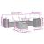 Set mobilier de grădină cu perne, 6 piese, negru, poliratan GartenMobel Dekor
