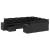 Set canapele de grădină cu perne, 11 piese, negru, poliratan GartenMobel Dekor