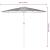 Umbrelă soare de grădină cu stâlp din oțel, maro 223x223x213 cm GartenMobel Dekor
