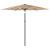 Umbrelă soare de grădină cu stâlp din oțel, maro 223x223x213 cm GartenMobel Dekor