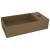 Chiuvetă de baie cu preaplin, crem mat, ceramică GartenMobel Dekor