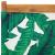 Scaune de grădină pliabile 4 buc., textil verde/lemn masiv GartenMobel Dekor