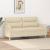 Canapea cu 2 locuri, crem, 140 cm, material textil GartenMobel Dekor