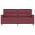 Canapea cu 2 locuri, roșu vin, 140 cm, material textil GartenMobel Dekor