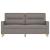 Canapea cu 2 locuri, gri taupe, 140 cm, material textil GartenMobel Dekor