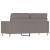 Canapea cu 2 locuri, gri taupe, 140 cm, material textil GartenMobel Dekor
