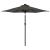 Umbrelă soare de grădină stâlp din oțel antracit 225x225x212 cm GartenMobel Dekor