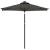 Umbrelă soare de grădină stâlp din oțel antracit 225x225x212 cm GartenMobel Dekor