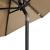 Umbrelă soare de grădină stâlp din oțel, taupe, 225x225x212 cm GartenMobel Dekor