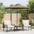 Umbrelă soare de grădină stâlp din oțel, taupe, 225x225x212 cm GartenMobel Dekor