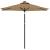 Umbrelă soare de grădină stâlp din oțel, taupe, 225x225x212 cm GartenMobel Dekor