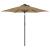 Umbrelă soare de grădină stâlp din oțel, taupe, 225x225x212 cm GartenMobel Dekor