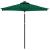 Umbrelă soare de grădină stâlp din oțel/LED verde 225x225x212cm GartenMobel Dekor