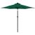 Umbrelă soare de grădină stâlp din oțel/LED verde 225x225x212cm GartenMobel Dekor