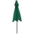 Umbrelă soare de grădină stâlp din oțel/LED verde 225x225x212cm GartenMobel Dekor