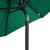 Umbrelă soare de grădină stâlp din oțel/LED verde 225x225x212cm GartenMobel Dekor