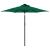Umbrelă soare de grădină stâlp din oțel/LED verde 225x225x212cm GartenMobel Dekor