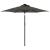 Umbrelă soare grădină stâlp din oțel/LED antracit 225x225x212cm GartenMobel Dekor