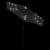 Umbrelă soare grădină stâlp din oțel/LED antracit 225x225x212cm GartenMobel Dekor