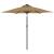 Umbrelă soare de grădină stâlp din oțel/LED taupe 225x225x212cm GartenMobel Dekor