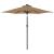 Umbrelă soare de grădină stâlp din oțel/LED taupe 225x225x212cm GartenMobel Dekor