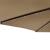Umbrelă soare de grădină stâlp din oțel/LED taupe 225x225x212cm GartenMobel Dekor