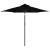 Umbrelă soare de grădină stâlp din oțel/LED negru 225x225x212cm GartenMobel Dekor
