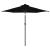 Umbrelă soare de grădină stâlp din oțel/LED negru 225x225x212cm GartenMobel Dekor