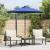 Umbrelă soare grădină stâlp din oțel/LED antracit 225x225x212cm GartenMobel Dekor