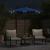 Umbrelă soare grădină stâlp din oțel/LED antracit 225x225x212cm GartenMobel Dekor