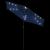 Umbrelă soare grădină stâlp din oțel/LED antracit 225x225x212cm GartenMobel Dekor