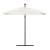 Umbrelă soare de grădină stâlp din oțel, alb 246x246x230cm GartenMobel Dekor