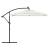 Umbrelă soare de grădină stâlp din oțel, alb 246x246x230cm GartenMobel Dekor