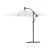 Umbrelă soare de grădină stâlp din oțel, alb 246x246x230cm GartenMobel Dekor