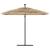Umbrelă soare de grădină cu stâlp din oțel, maro 269x269x235 cm GartenMobel Dekor