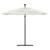 Umbrelă soare de grădină stâlp din oțel, alb 269x269x235cm GartenMobel Dekor
