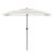 Umbrelă soare de grădină cu stâlp din oțel, alb 300x200x250 cm GartenMobel Dekor