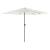 Umbrelă soare de grădină cu stâlp din oțel, alb 300x200x250 cm GartenMobel Dekor