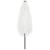Umbrelă soare de grădină stâlp din oțel, alb 223x223x213cm GartenMobel Dekor
