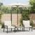 Umbrelă soare de grădină stâlp din oțel, alb 223x223x213cm GartenMobel Dekor