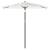 Umbrelă soare de grădină stâlp din oțel, alb 223x223x213cm GartenMobel Dekor