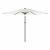 Umbrelă soare de grădină stâlp din oțel, alb 288x288x225cm GartenMobel Dekor