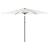 Umbrelă soare de grădină stâlp din oțel, alb 288x288x225cm GartenMobel Dekor