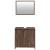 Set mobilier de baie, 2 piese, stejar maro, lemn prelucrat GartenMobel Dekor
