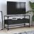 Dulap TV blat sticlă, negru, 98x35x51 cm lemn prelucrat GartenMobel Dekor