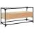 Dulap TV blat sticlă, stejar sonoma, 98x35x51 cm lemn prelucrat GartenMobel Dekor