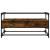 Dulap TV blat sticlă stejar fumuriu 98x35x51 cm lemn prelucrat GartenMobel Dekor